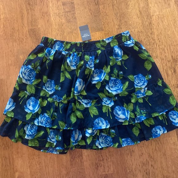 Women's floral skirt with ruffle - Picture 1 of 4